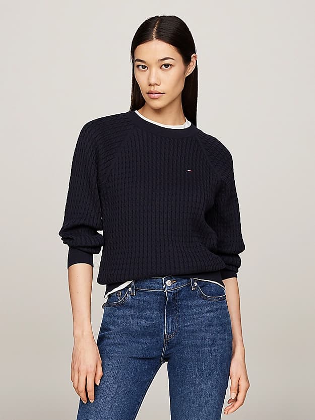 Pull décontracté en mini maille torsadée