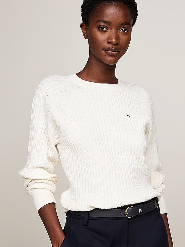 Pull décontracté en mini maille torsadée
