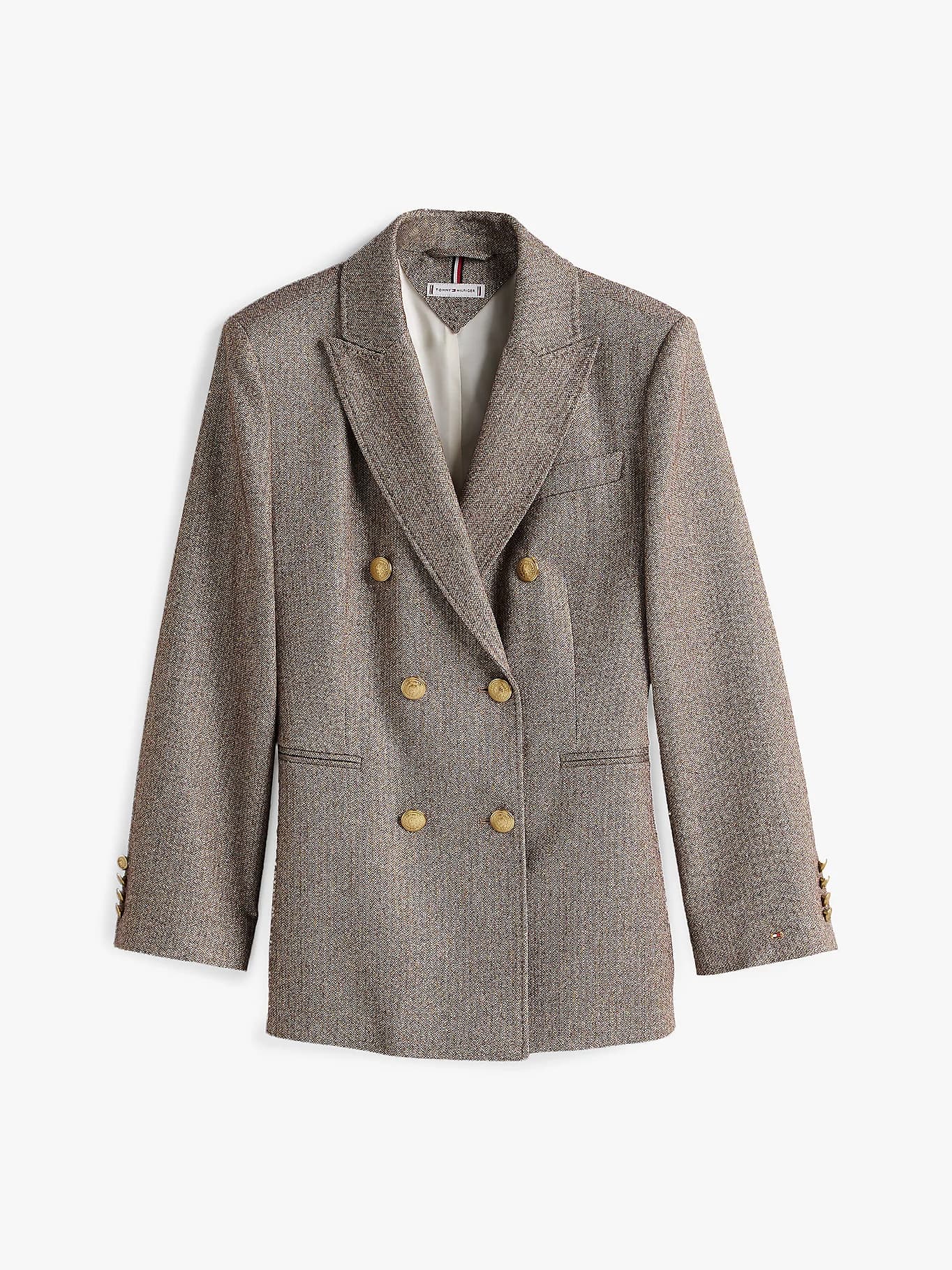 Blazer croisé ajusté TH x Festive métallisé