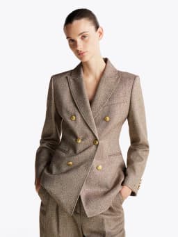 Blazer croisé ajusté TH x Festive métallisé