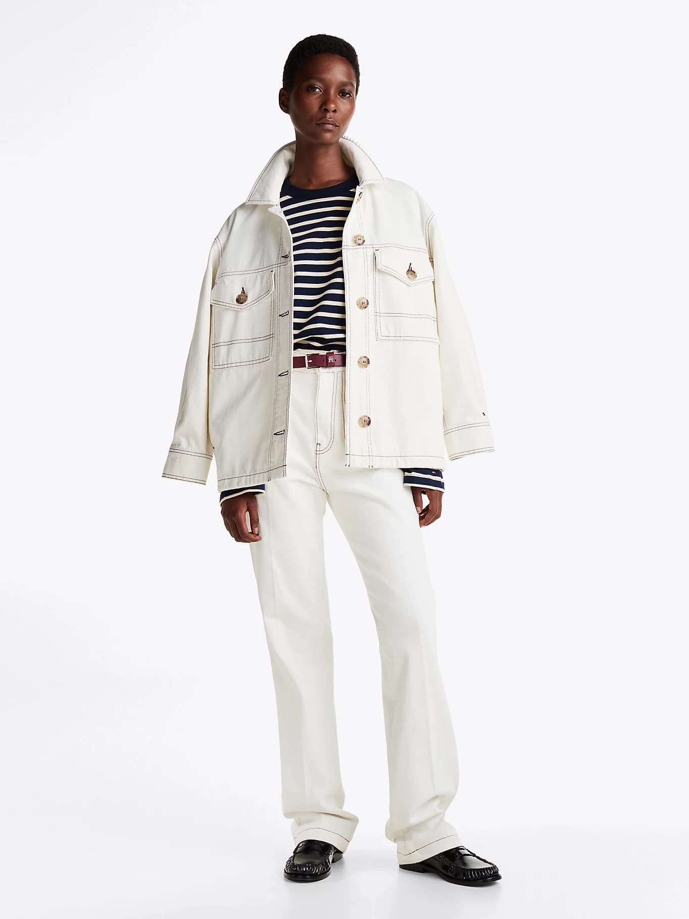 Veste utilitaire oversize en denim