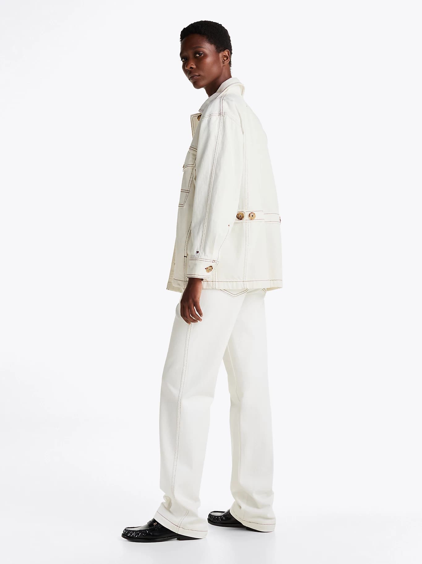 Veste utilitaire oversize en denim
