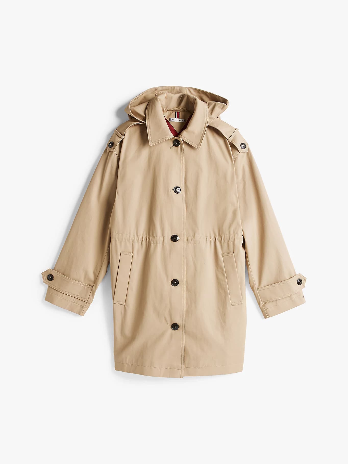 Parka à capuche et pattes aux poignets