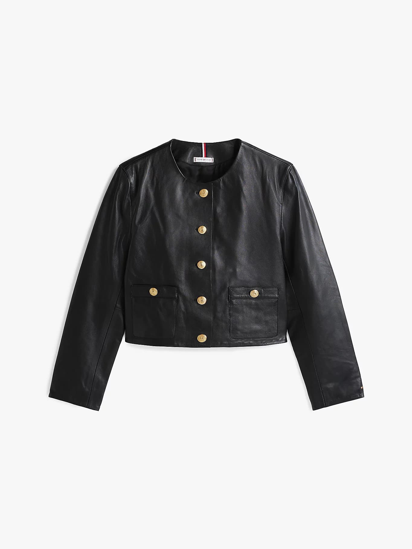 Veste courte en cuir