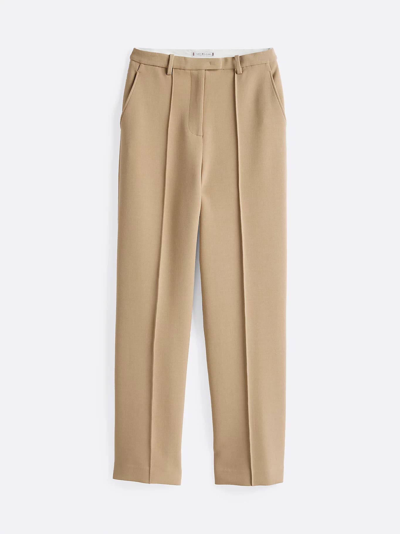 Pantalon droit décontracté à coutures