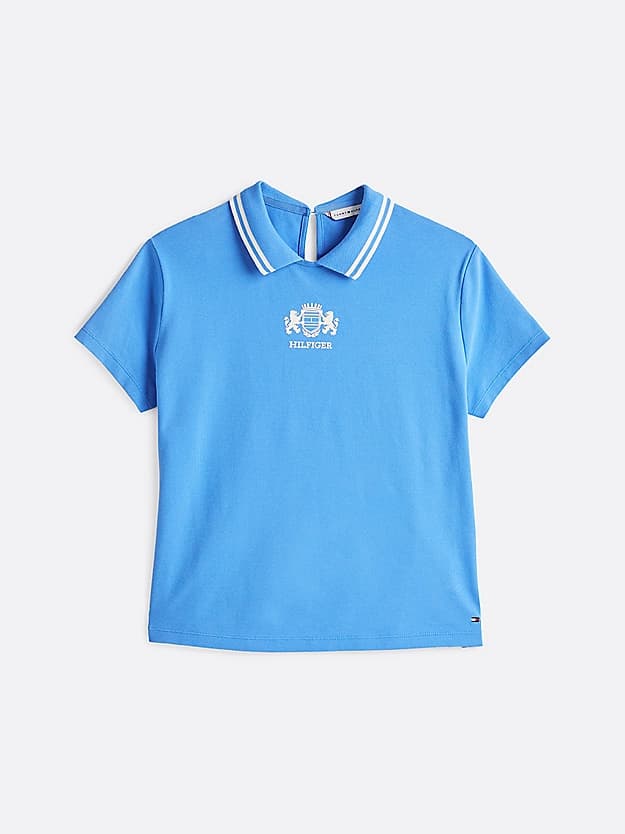 Haut polo coupe standard à fermeture au dos