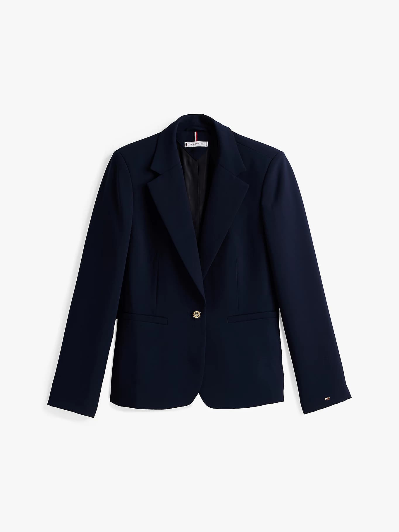 Blazer ajusté droit en crêpe