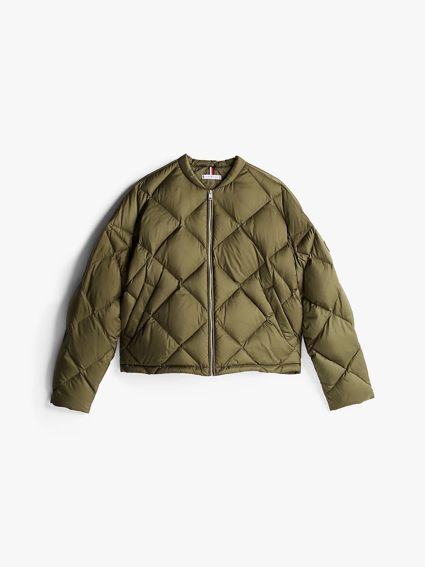 Bomber décontracté matelassé de duvet