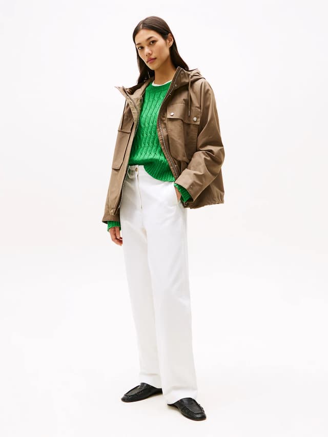Parka décontractée à poches oversize
