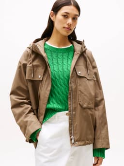 Parka décontractée à poches oversize