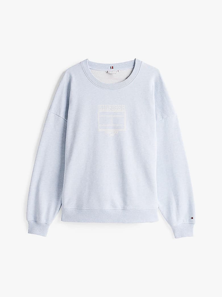 Pull à col ras-du-cou et drapeau Hilfiger