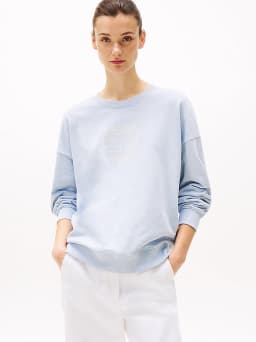 Pull à col ras-du-cou et drapeau Hilfiger