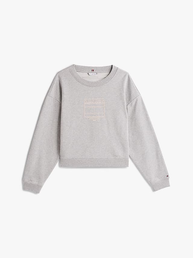 Pull à col ras-du-cou et drapeau Hilfiger