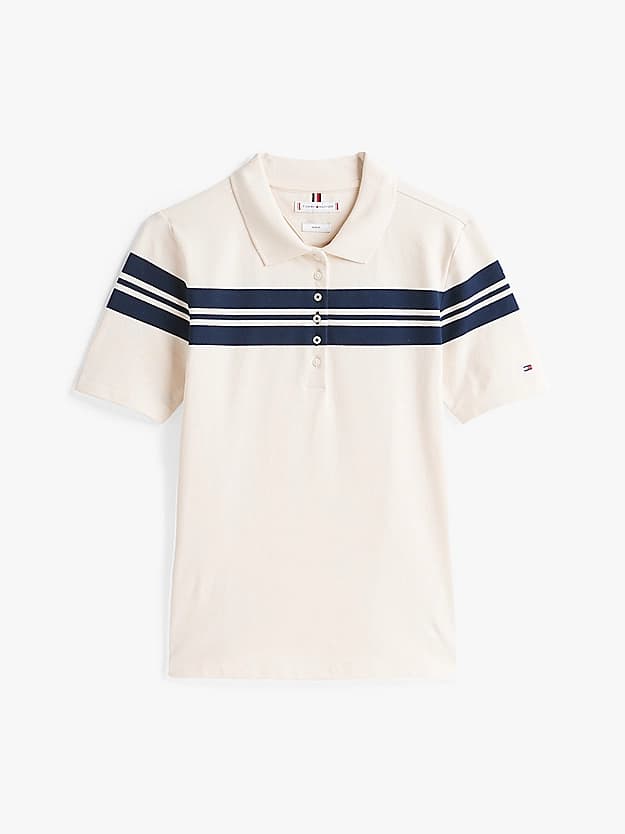 Polo ajusté à rayures
