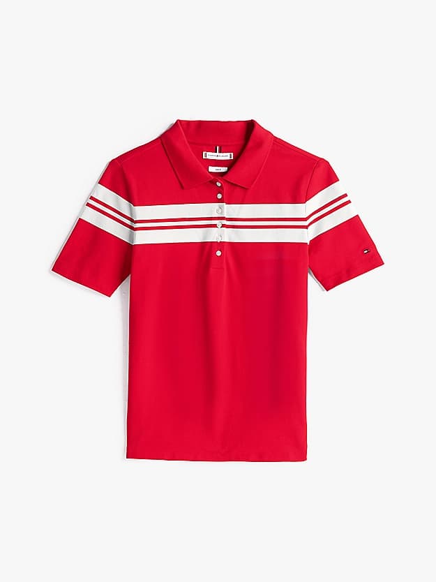 Polo ajusté à rayures