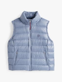 Doudoune sans manches Curve brillante en duvet