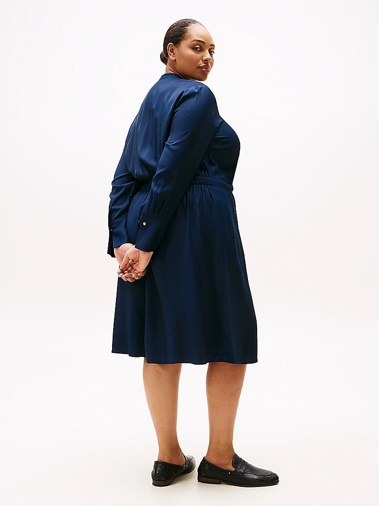 Robe chemise midi Curve sans col