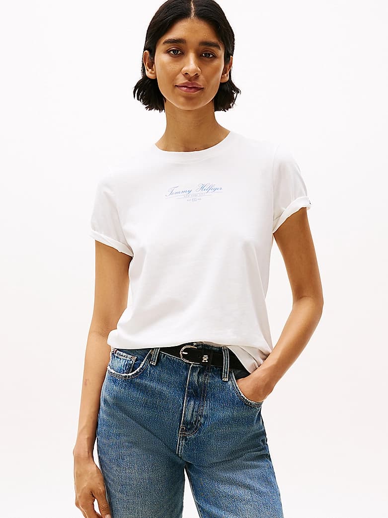 T-shirt à logo et col ras-du-cou