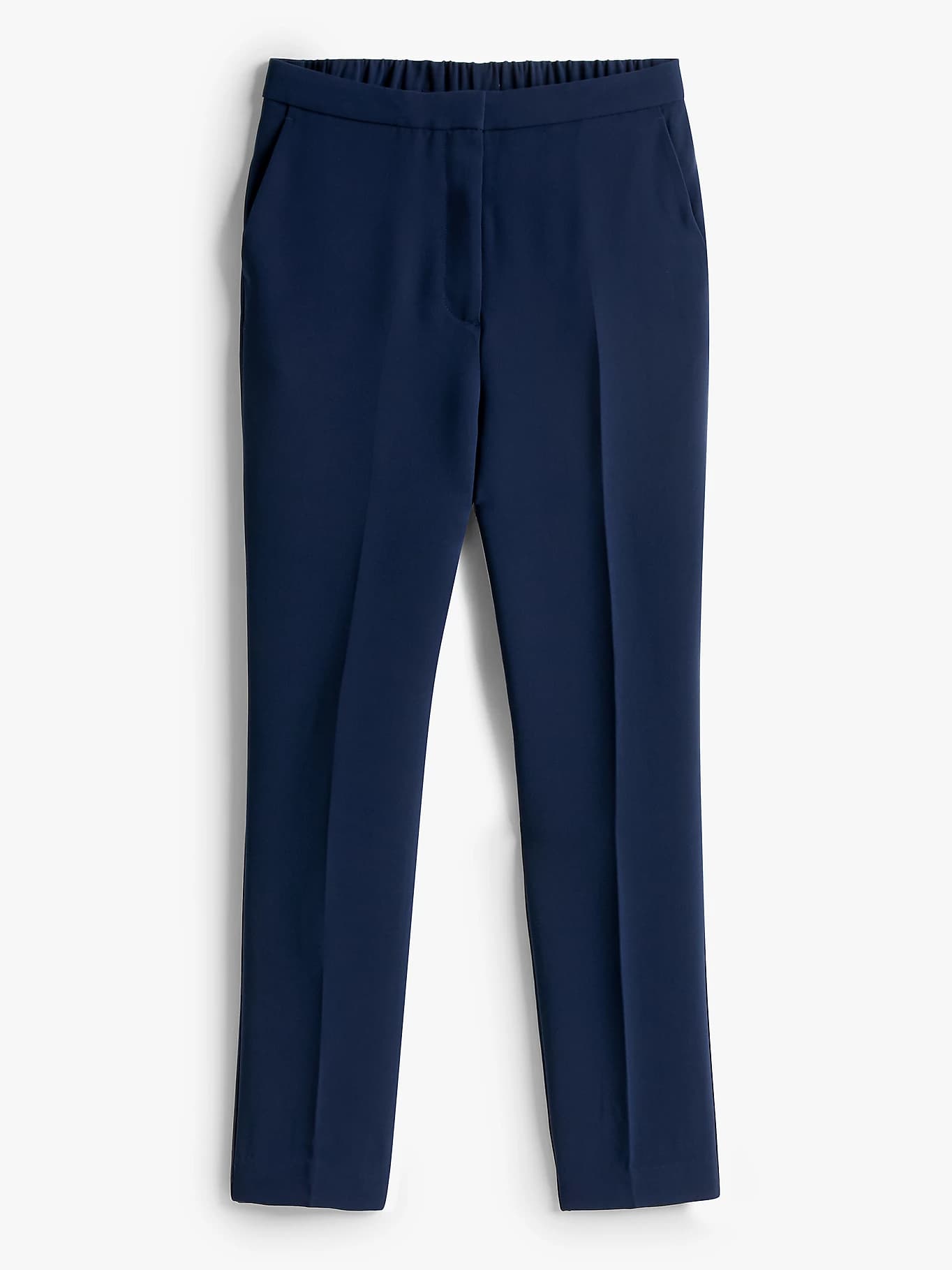 Pantalon slim en crêpe à enfiler