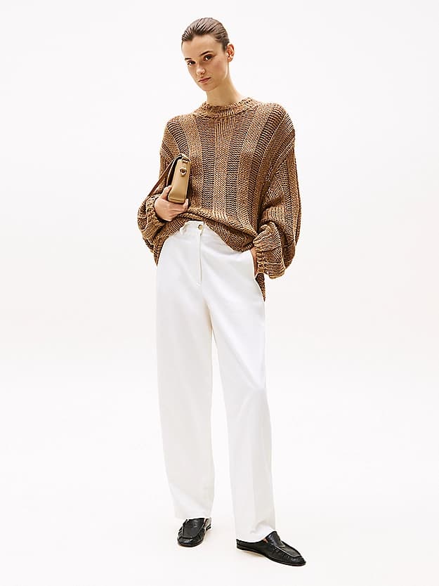 Pantalon chino coupe décontractée avec jambe droite