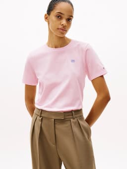 T-shirt à drapeau contrasté
