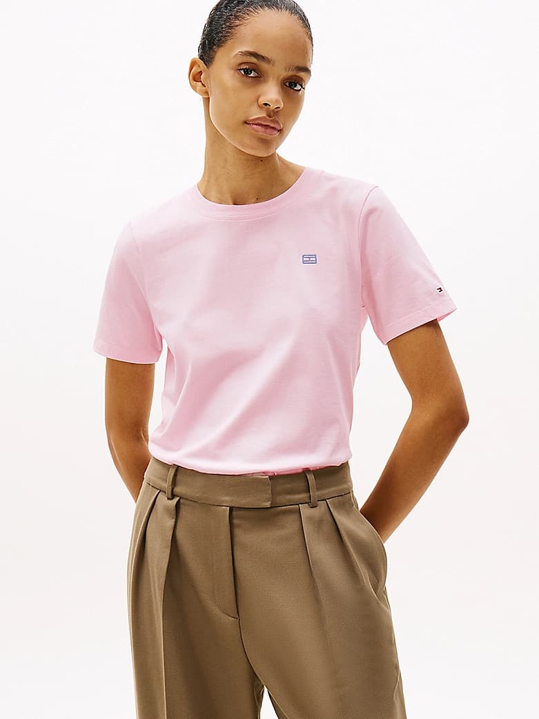 T-shirt à drapeau contrasté