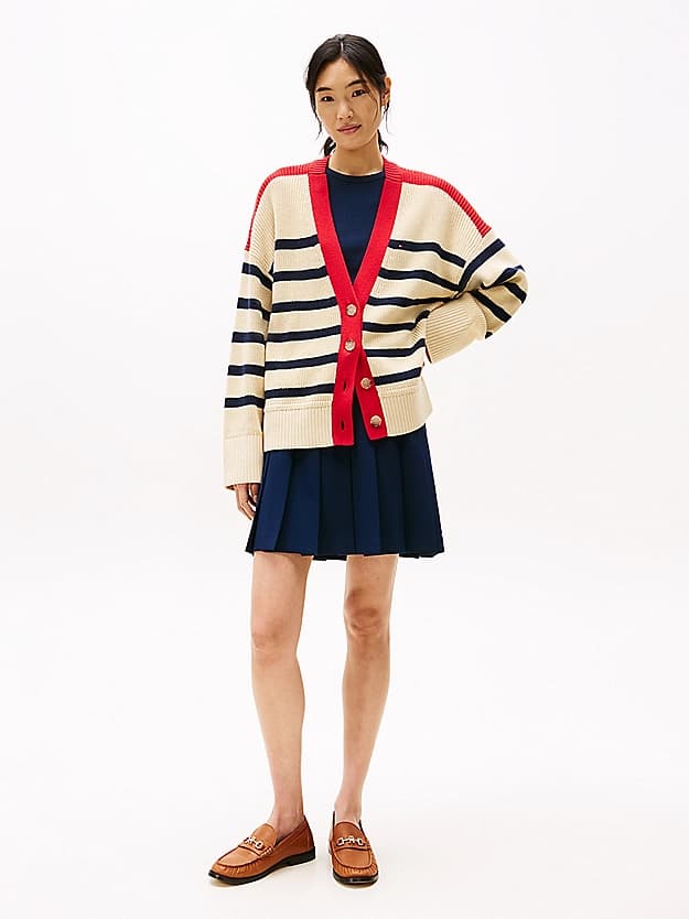 Cardigan décontracté col en V