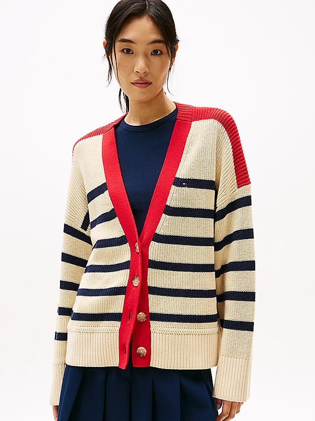 Cardigan décontracté col en V