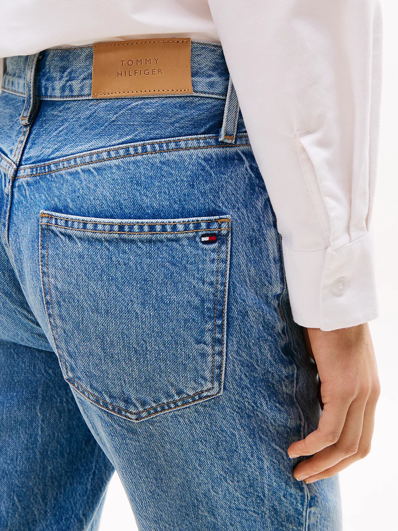 Jean bootcut décontracté taille haute