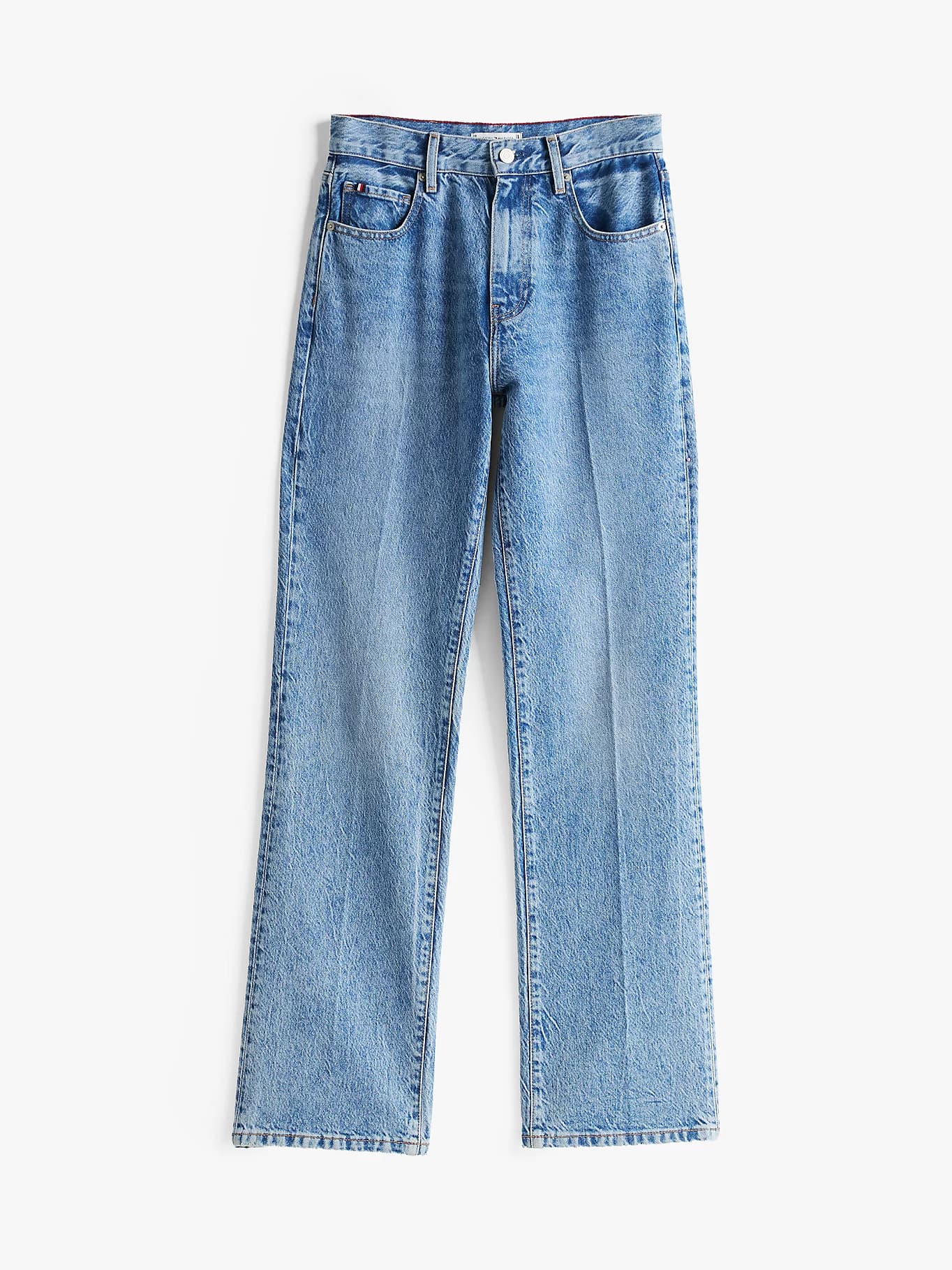 Jean bootcut décontracté taille haute