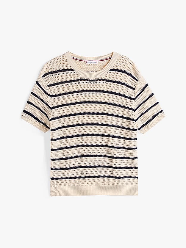Pull en crochet pointelle