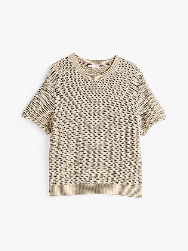Pull en crochet pointelle