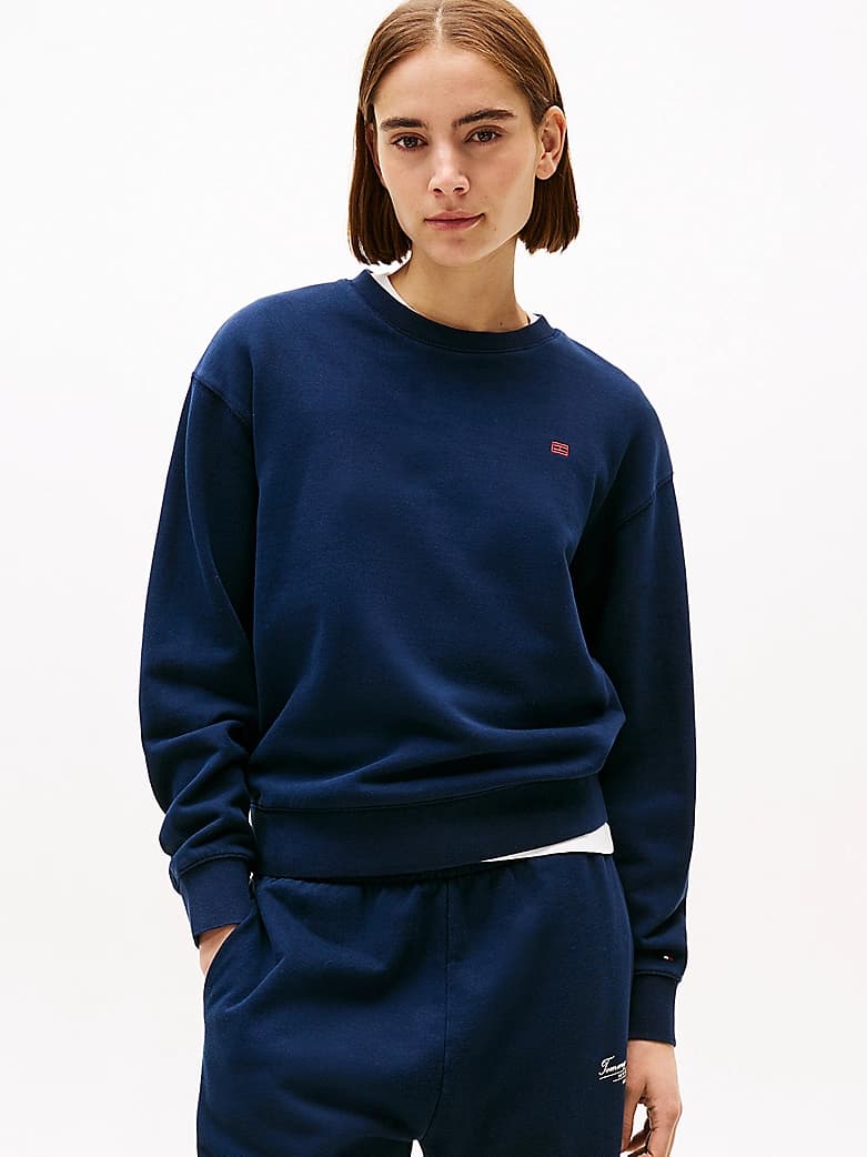 Sweat à drapeau Hilfiger contrasté