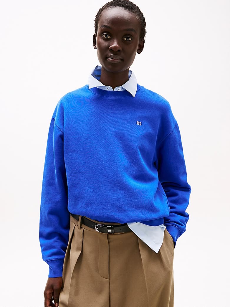 Sweat à drapeau Hilfiger contrasté