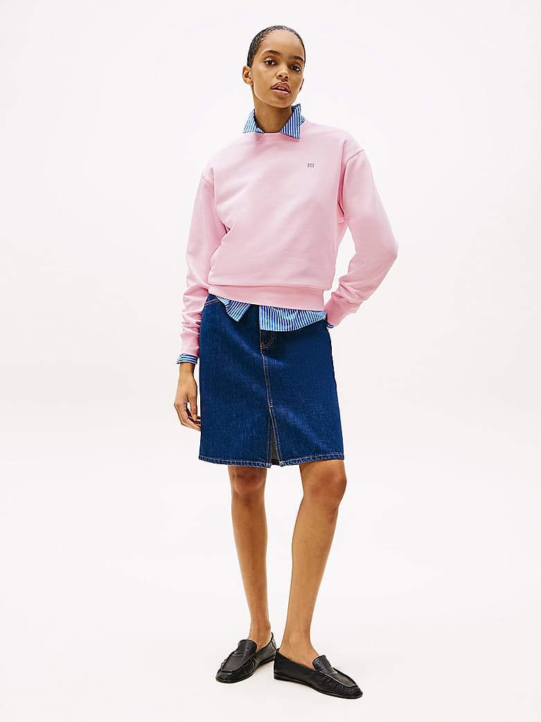 Sweat à drapeau Hilfiger contrasté