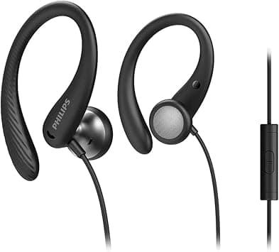 Philips Audio A1105Bk/00 Casque avec Micro, Écouteurs Sport (Arc