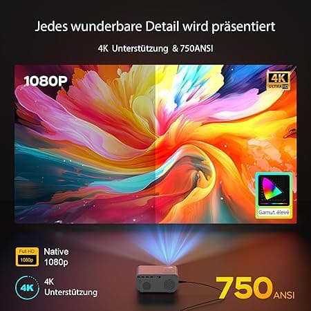 Videoprojecteur【Auto Focus/Auto Keystone】 26000L WiFi6 Bluetooth