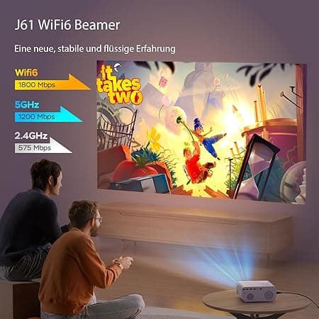 Videoprojecteur【Auto Focus/Auto Keystone】 26000L WiFi6 Bluetooth