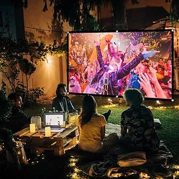 Ecran Projecteur 60 Pouces,HOPFROG Ecran de Projection Avant et