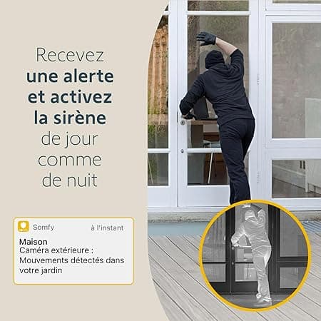 Somfy - Caméra de Surveillance Extérieure - Caméra Surveillance