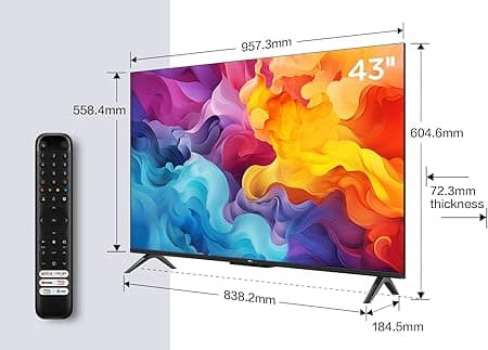 TCL 43V6B 43 Pouces 4K Ultra HD, HDR TV, Smart TV Powered by Goo