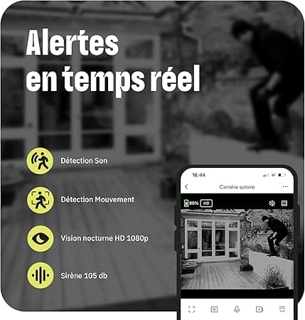 OMAJIN by Netatmo, Caméra Solaire Extérieure, WiFi, Alimentée pa