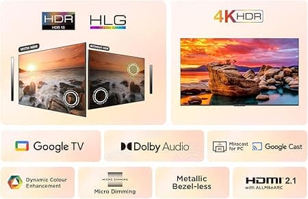 TCL 43V6B 43 Pouces 4K Ultra HD, HDR TV, Smart TV Powered by Goo