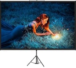 VEVOR Écran de Projection avec Trépied 100 Pouces 4K HD 16:9 Toi