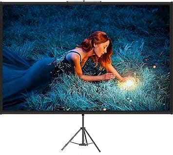 VEVOR Écran de Projection avec Trépied 100 Pouces 4K HD 16:9 Toi