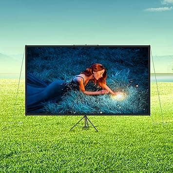 VEVOR Écran de Projection avec Trépied 100 Pouces 4K HD 16:9 Toi