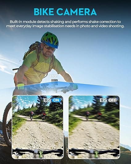 TIMNUT Sport Caméra 4K 30FPS avec Carte SD 64G, HD 20 MP Caméra