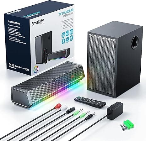 Smalody Haut-parleurs TV, Home Cinéma Haut-Parleur Audio sans Fi