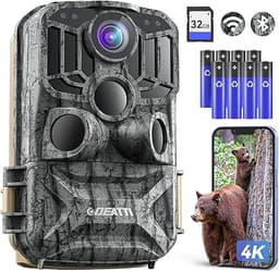 DEATTI Camera de Chasse Connectée Telephone, 4K 48MP HD Camera C