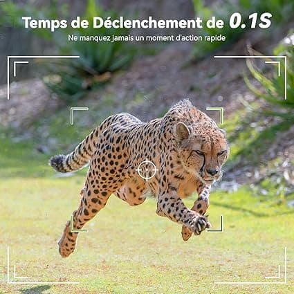 DEATTI Camera de Chasse Connectée Telephone, 4K 48MP HD Camera C